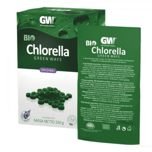 BIO Chlorella Green Ways 330 g  / Alga BIO Chlorella Pyrenoidosa (100 %) w tabletkach 3 x 440 szt.