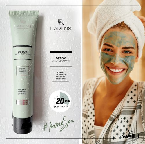 Detox Green Clay Mask 50 ml / Maska z zieloną glinką - oczyszcza, ujędrnia i wygładza skórę