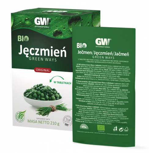 BIO JĘCZMIEŃ Green Ways  w tabletkach 70 g  (1/3 opakowania)